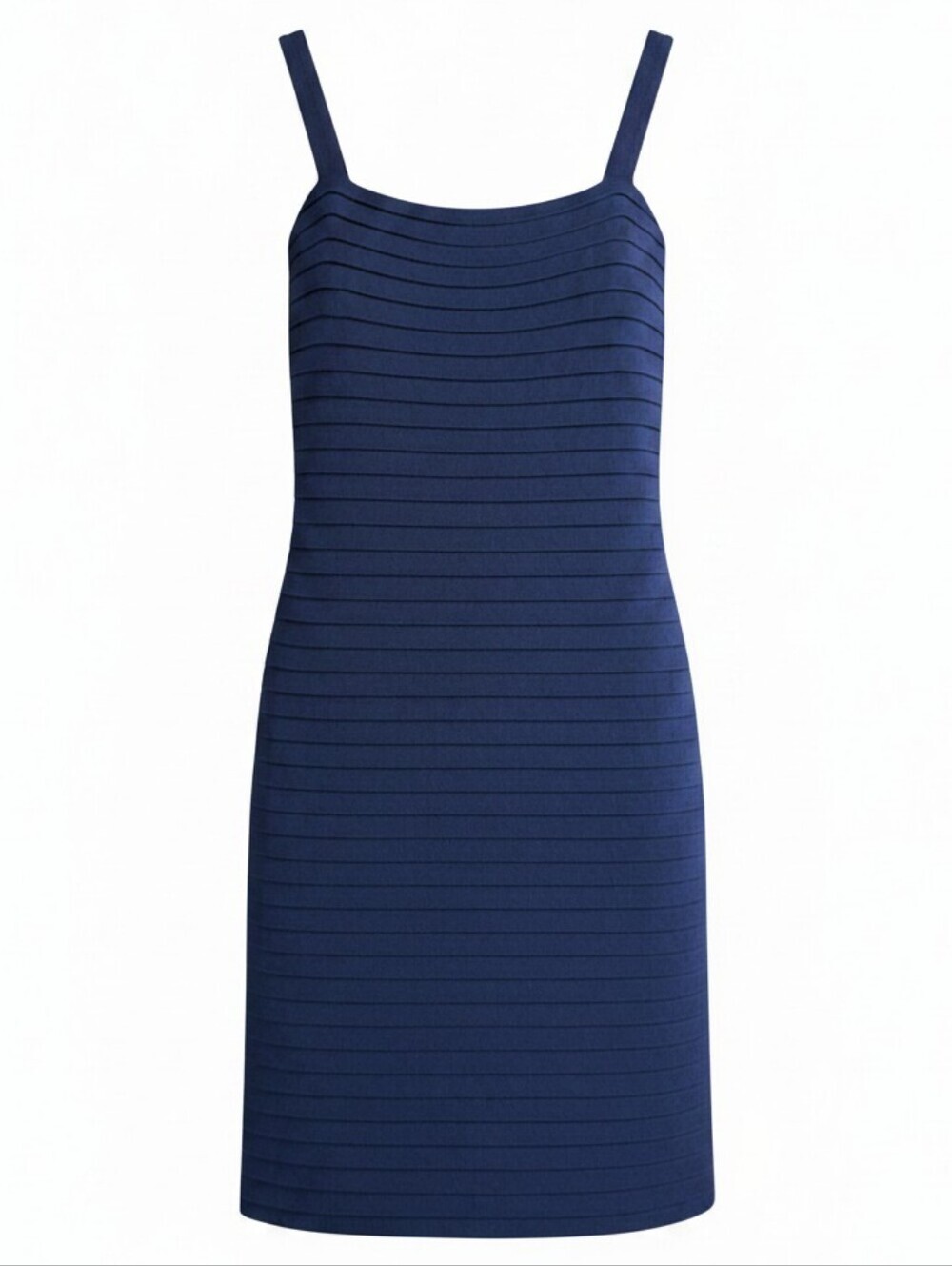 St. John Collection Navy Bandage Sheath Dress Size 6